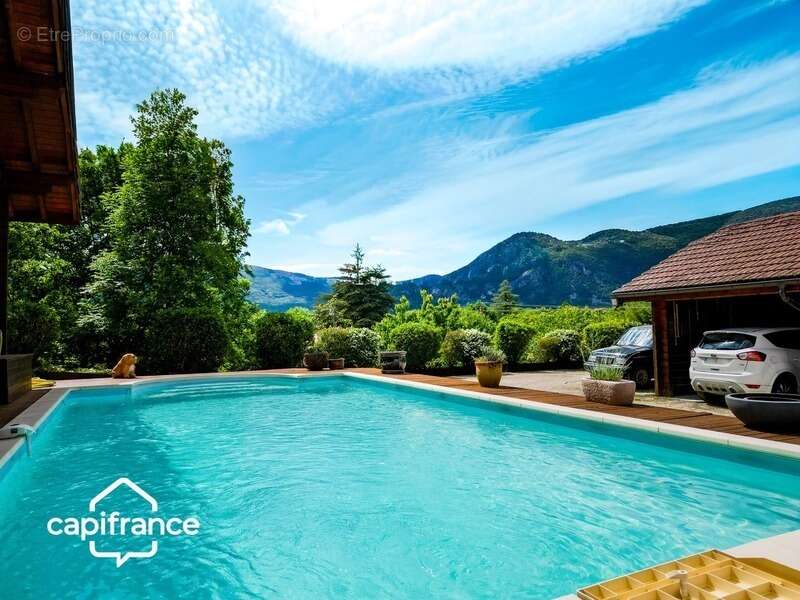 01300 cuzieu maison bois massif type chalet, 146 m² ,plain-pied terrasse, garage,piscine, terrain 1100 m2 - photo 17