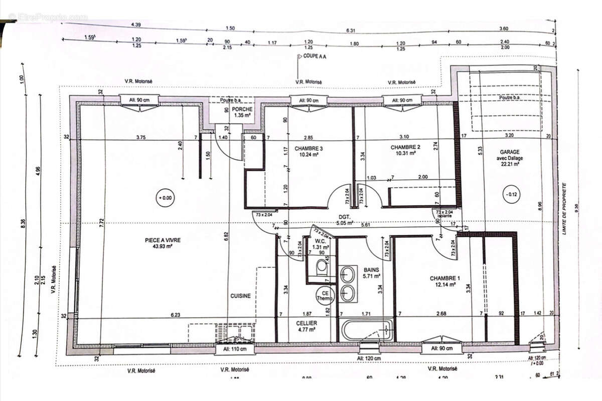 Maison à MONTMERLE-SUR-SAONE