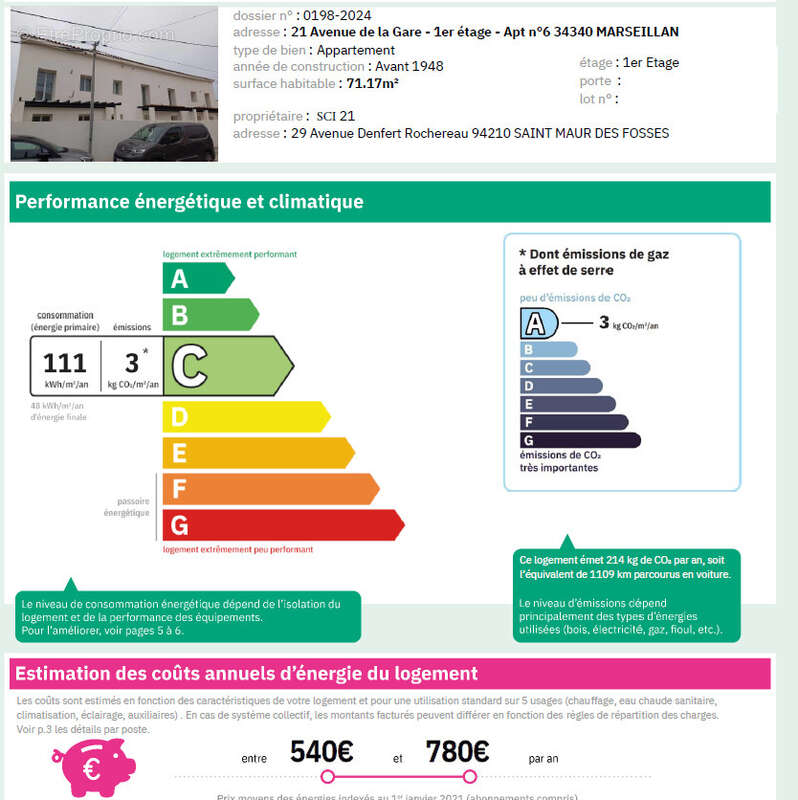 Appartement à MARSEILLAN