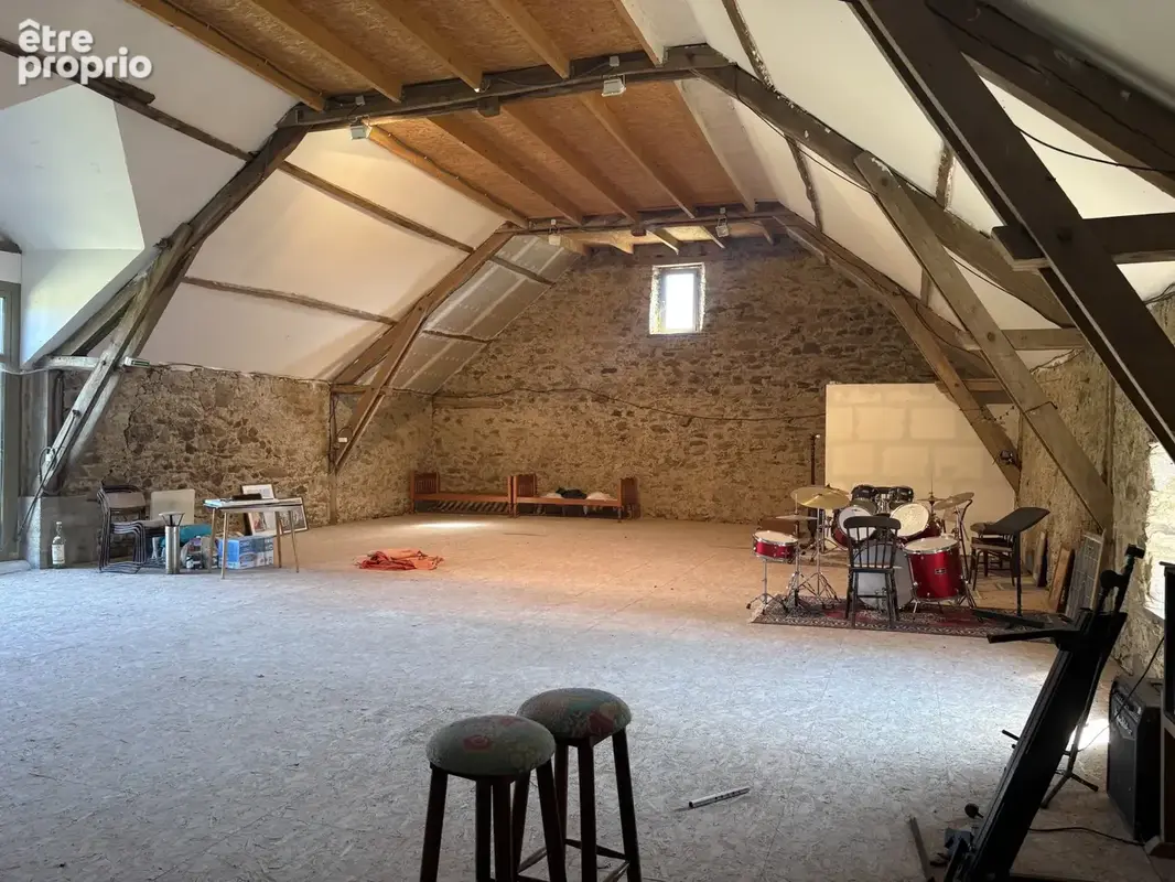 Beyssac : Fermette avec maison d'habitation, grange Auvergnate avec grand espace studio et 1,54 hectares du te - photo 13
