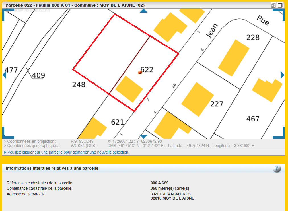 Terrain à MOY-DE-L&#039;AISNE