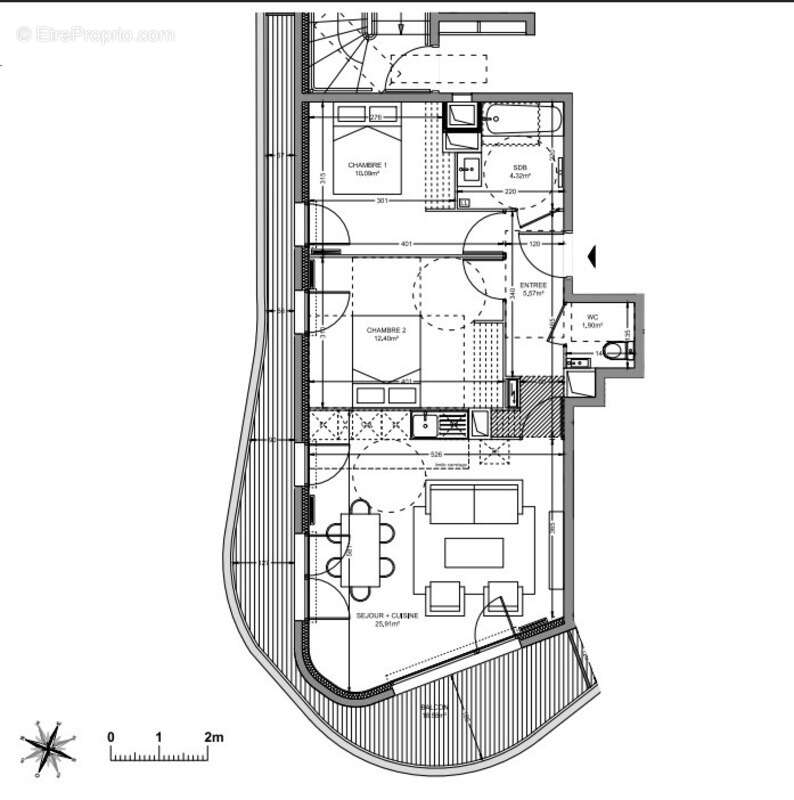 Appartement à COLOMBES