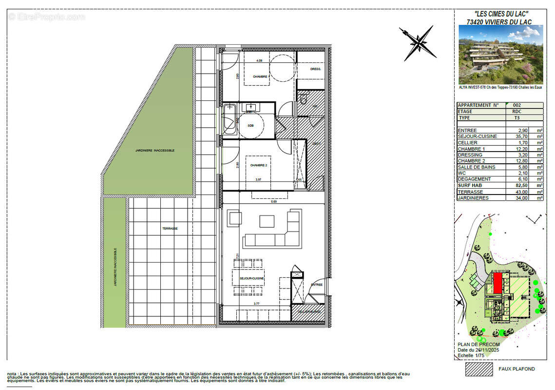 Appartement à VIVIERS-DU-LAC
