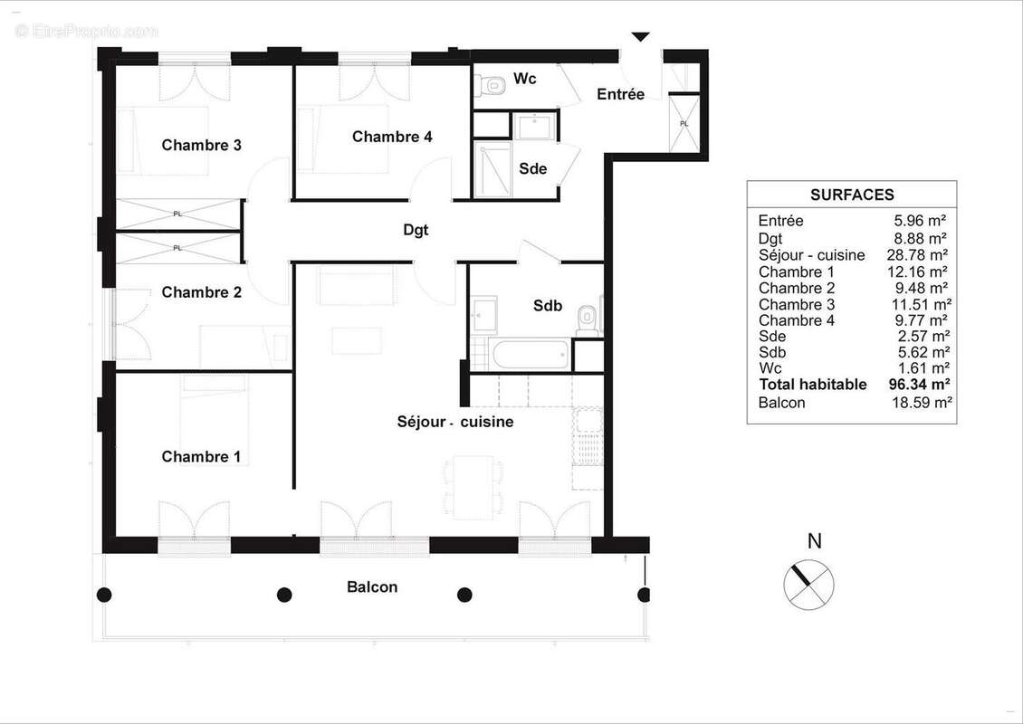 Appartement à BORDEAUX