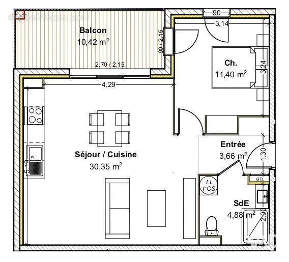 Photo 1 - Appartement à BELLEVILLE