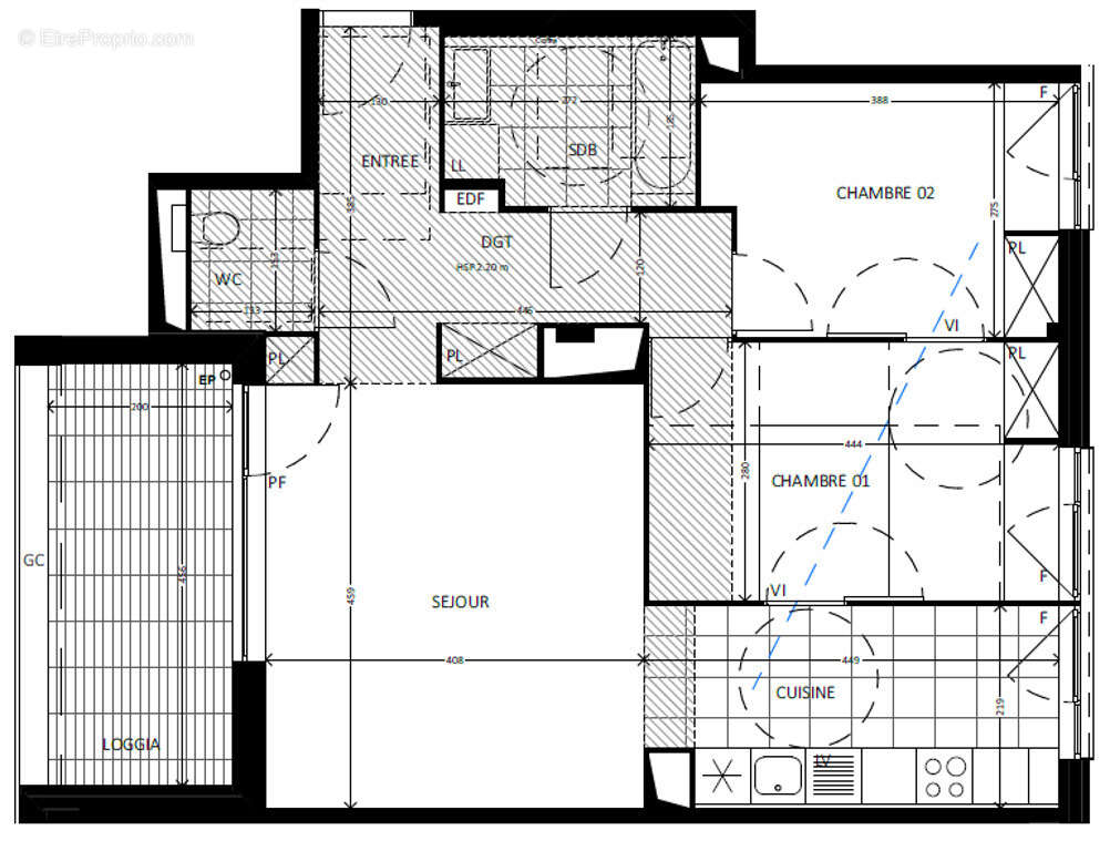 Appartement à BUSSY-SAINT-GEORGES