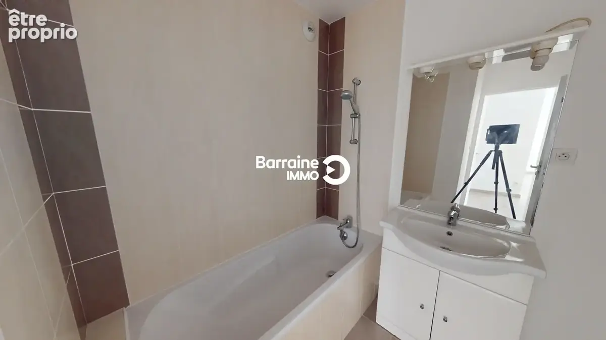 Exclusivite   a vendre  brest lambezellec  appartement   t2  48m²   1 chambre     jardin privatif   garage privatif - photo 5