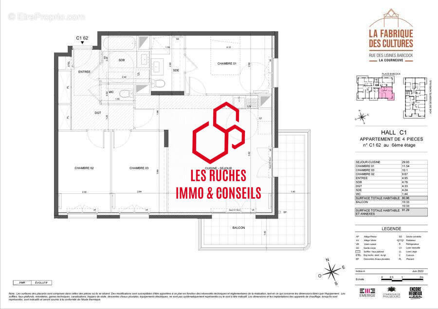 Appartement à LA COURNEUVE