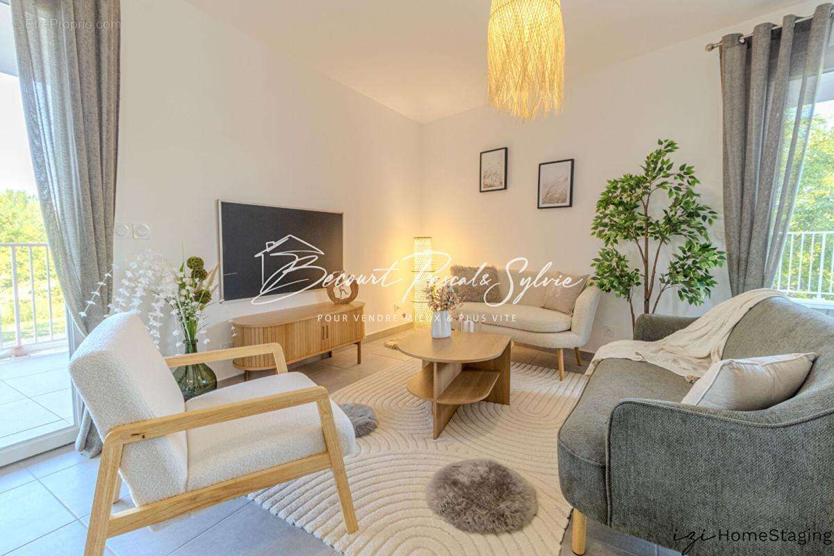 APPARTEMENT T3- 74,71 m² Idéalement situé: 242000  avec 2 terrasses et jardin , double  parkings. Très Grand confort MONTEUX (84 - photo 8