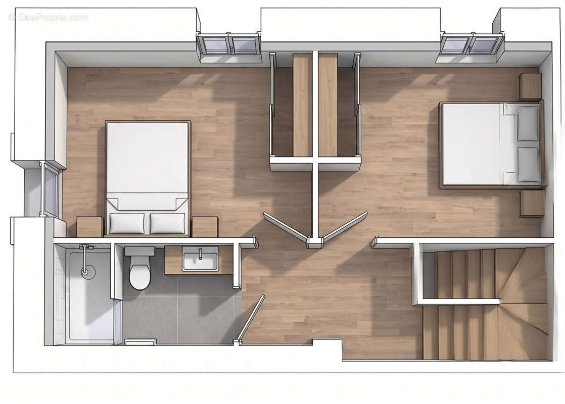 T3 duplex avec jardin de 173.80 m² Annecy-le-Vieux, secteur Sur les Bois - photo 6