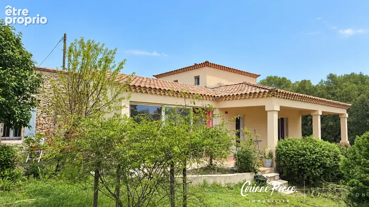 Nimes collines villa p5 studio garage mazet terrain arbore bel environnement corinne ponce immobilier - photo 1