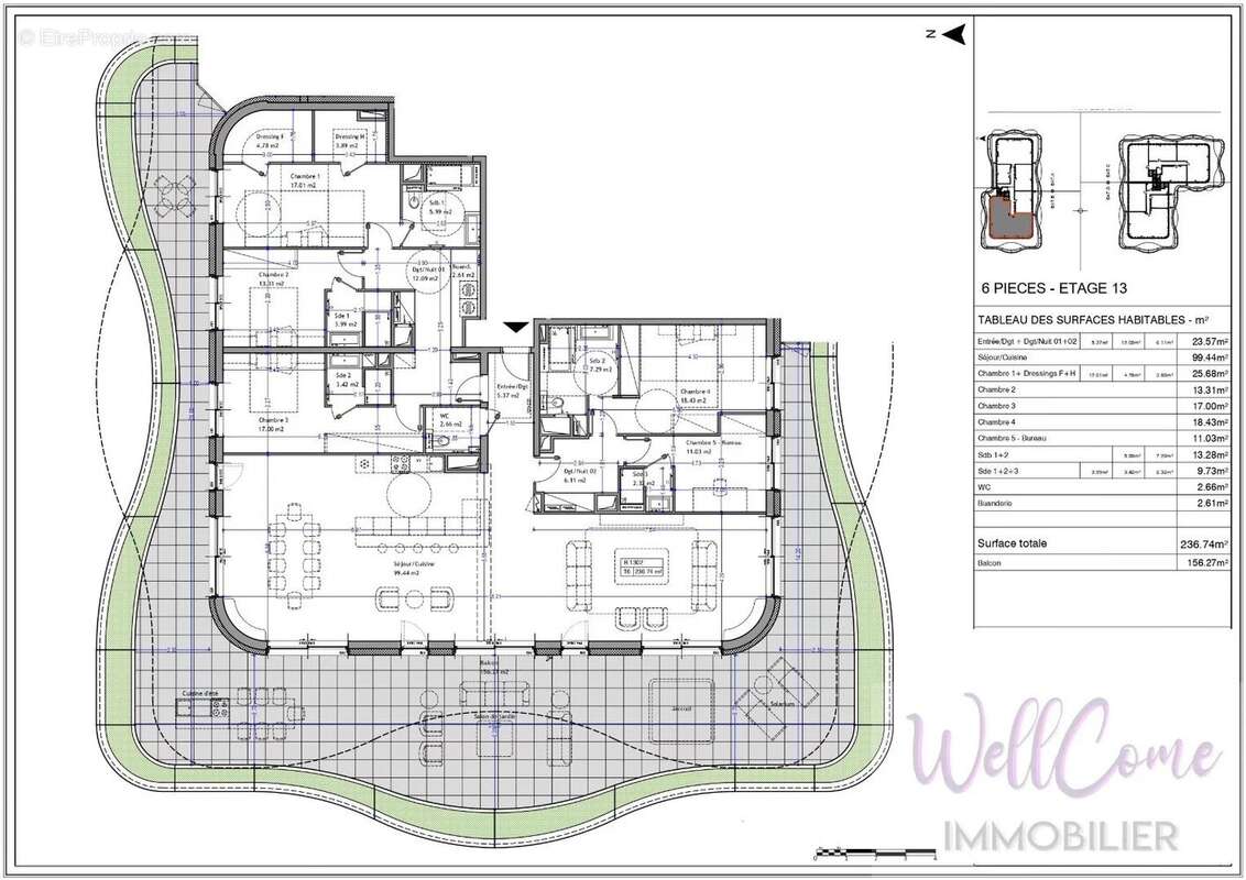 VEFA - Appartement T6 de 236m² en Attique 13/13 (2 Box inclus) à Aix-Les-Bains ! - photo 4