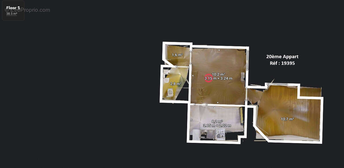 Appartement à PARIS-20E