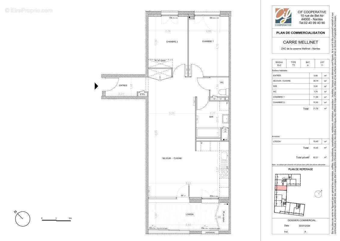 Appartement à NANTES