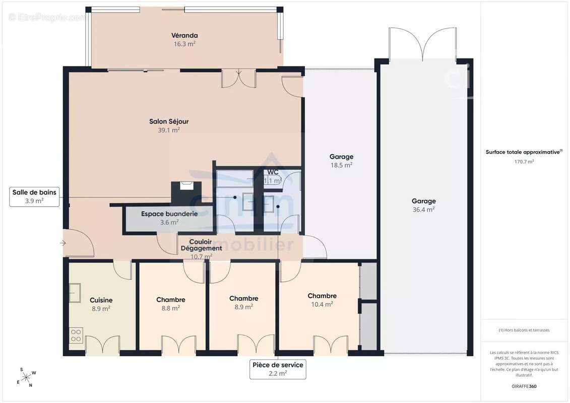 Maison de plain-pied – Betton - photo 4