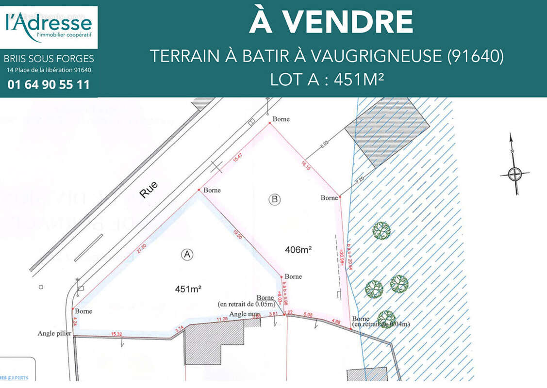 Terrain Vaugrigneuse 451 m2 - photo 2