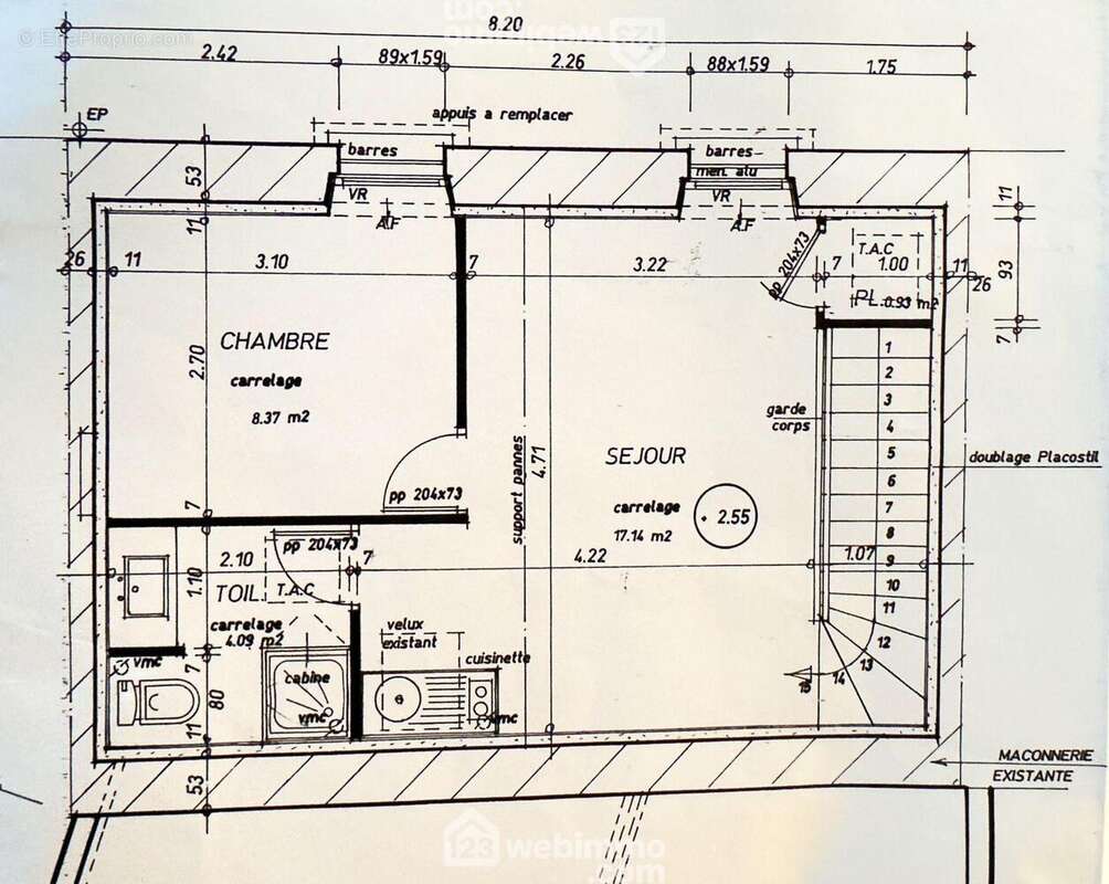 Plan appartement - Appartement à CHOLET