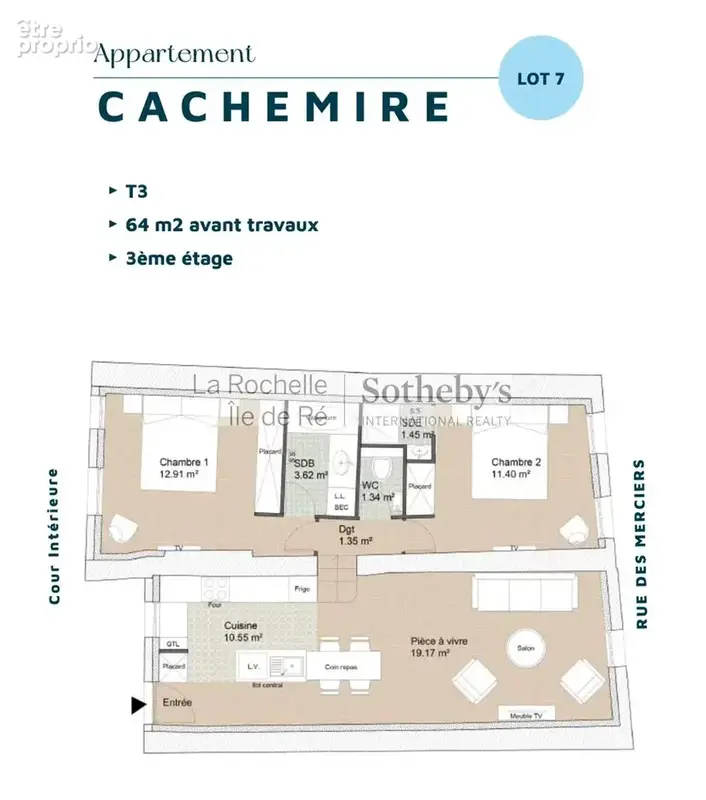 Appartement T3 à personnaliser en centre-ville de La Rochelle - photo 2
