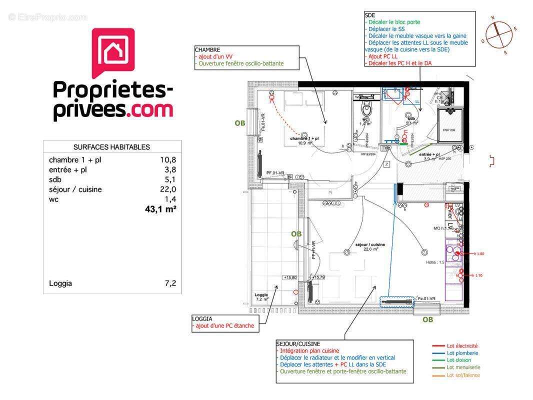 Appartement à QUIBERON
