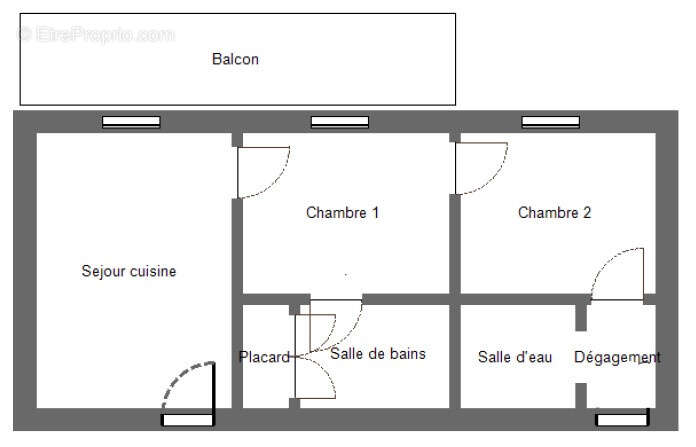Lumineux T3 de 50m2 avec balcon et belle vue sur les montagnes - photo 14