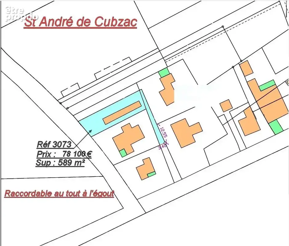 St andre de cubzac terrain constructible 580 m2 avec bâtimen - photo 9