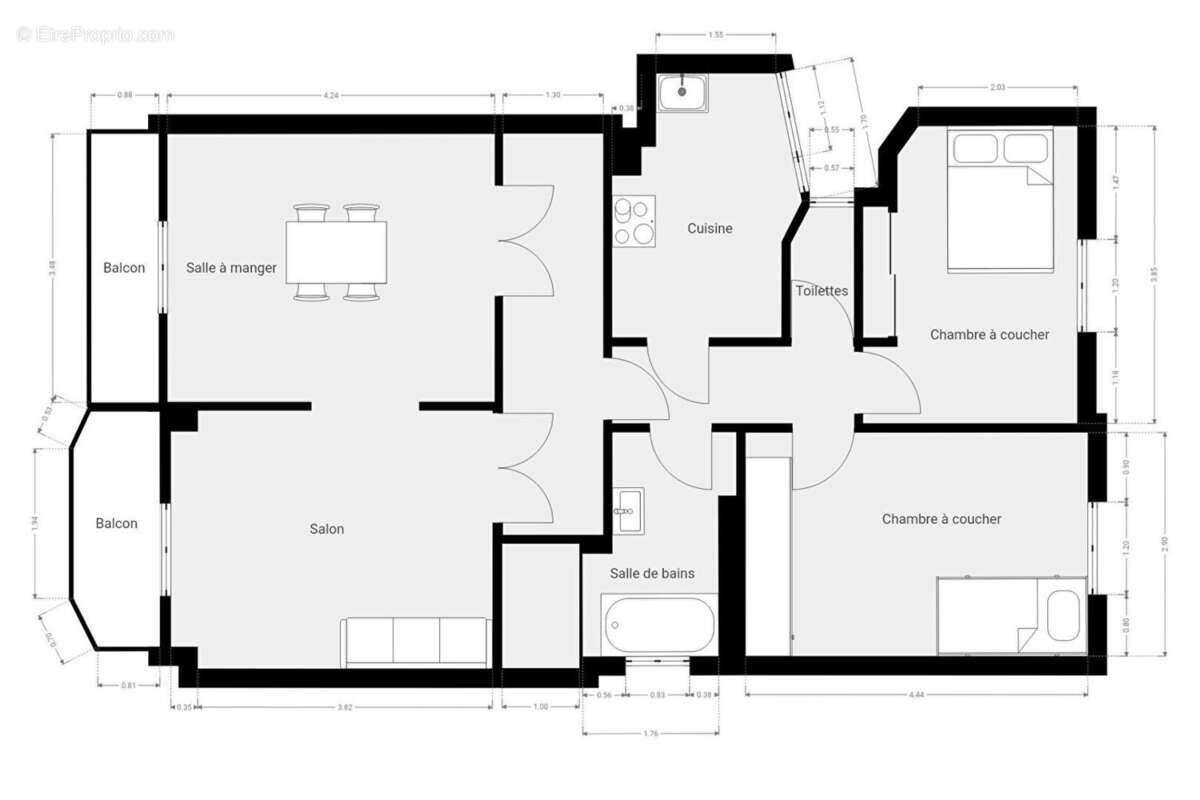 Appartement à PARIS-13E