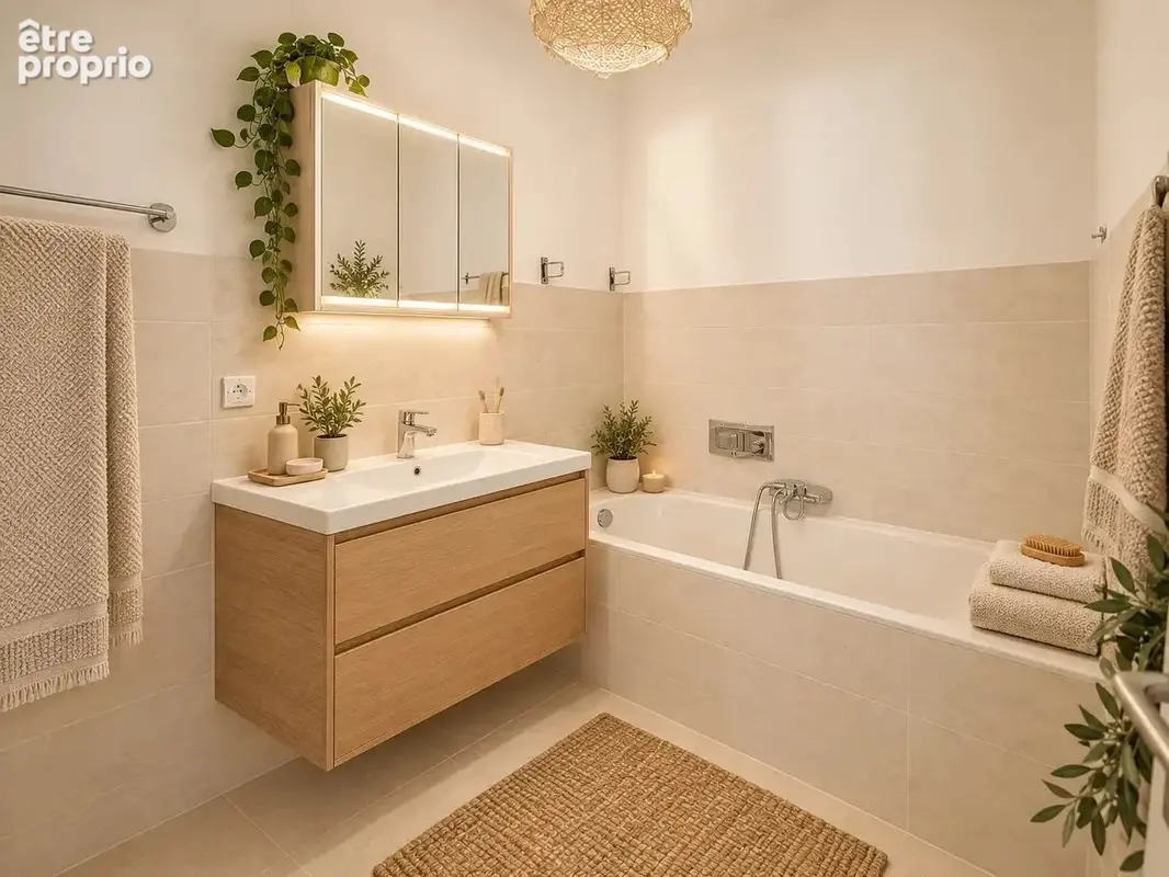 Cannes petit juas : 4 pieces avec terrasse + cave + garage fermé - photo 8