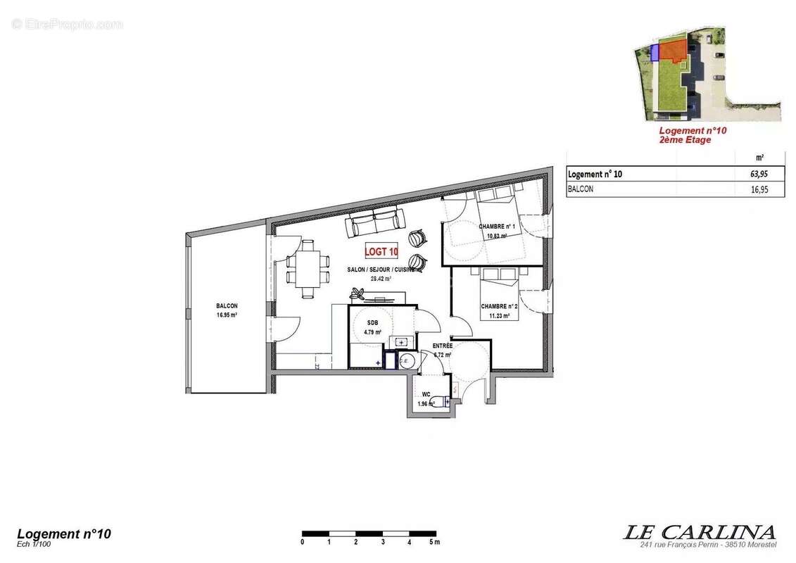 Appartement à MORESTEL