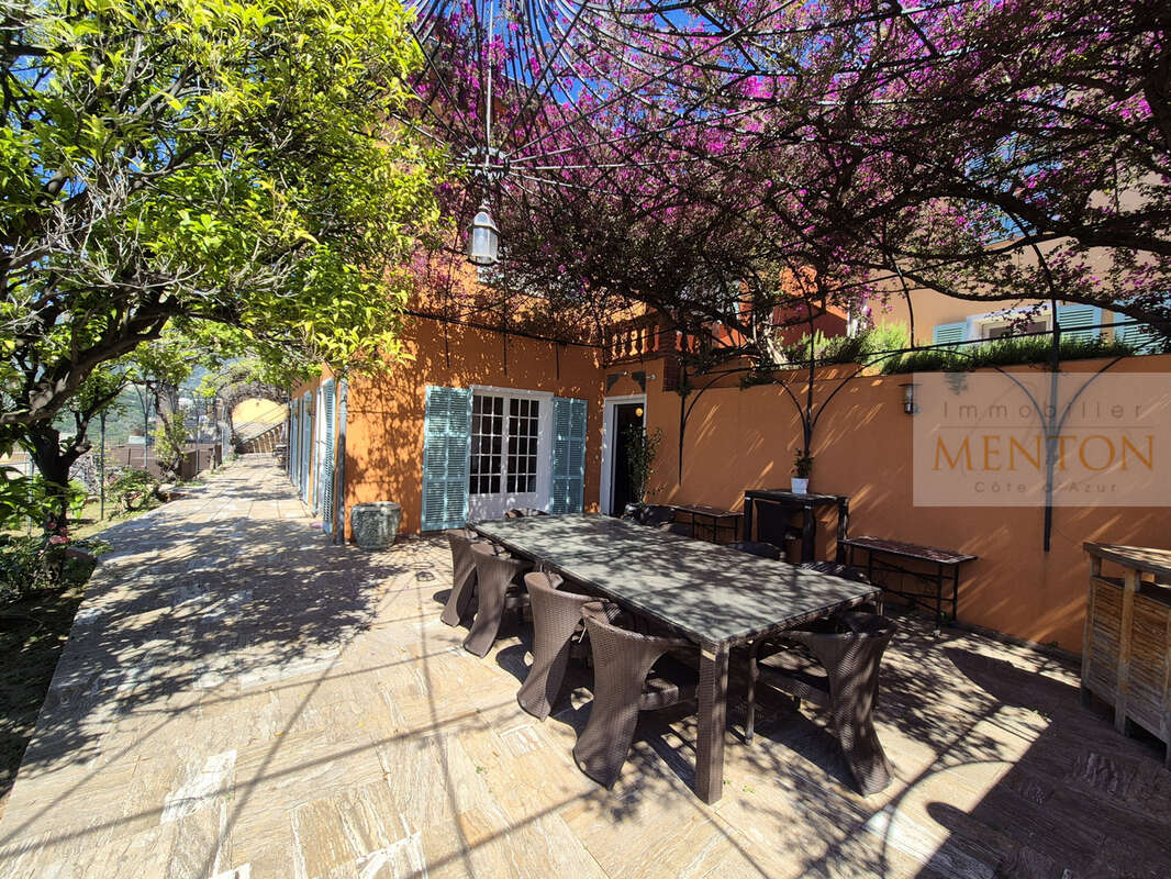 Menton - quartier  annonciade -  3 villas - vue panoramique mer - piscine 1800m terrain  - parkings - photo 14