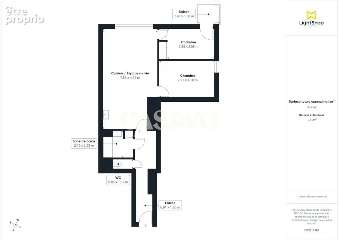 Vente Appartement 3 pièces de 68m² - 75020 Paris - photo 17