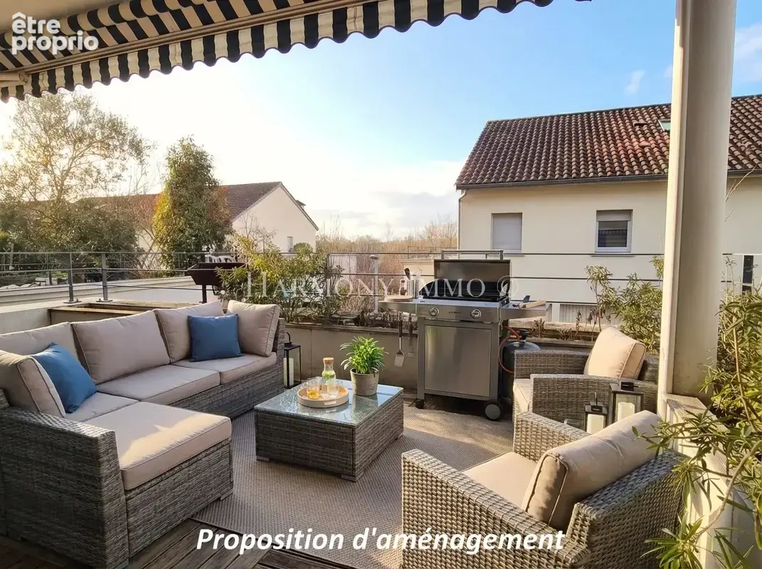 En bords de Saône,  T3 de 69 m2 avec terrasse dans résidence de standing avec piscine - photo 2