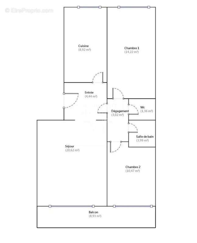 Appartement à PARIS-15E