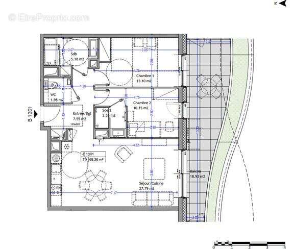 Appartement à AIX-LES-BAINS