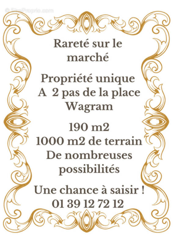 Maison à MAISONS-LAFFITTE