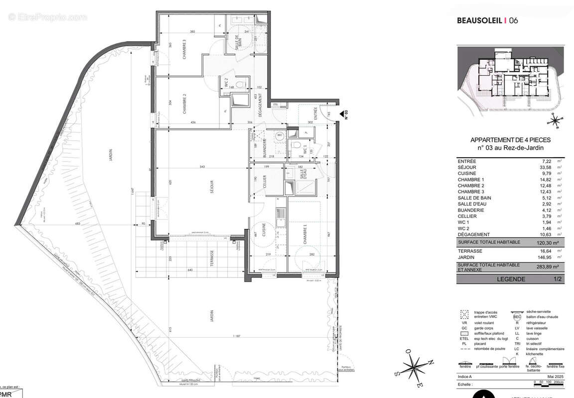 Appartement à BEAUSOLEIL