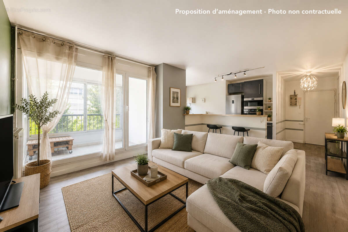 Appartement Brunoy 2 pièce(s) 49.21m2 - photo 3