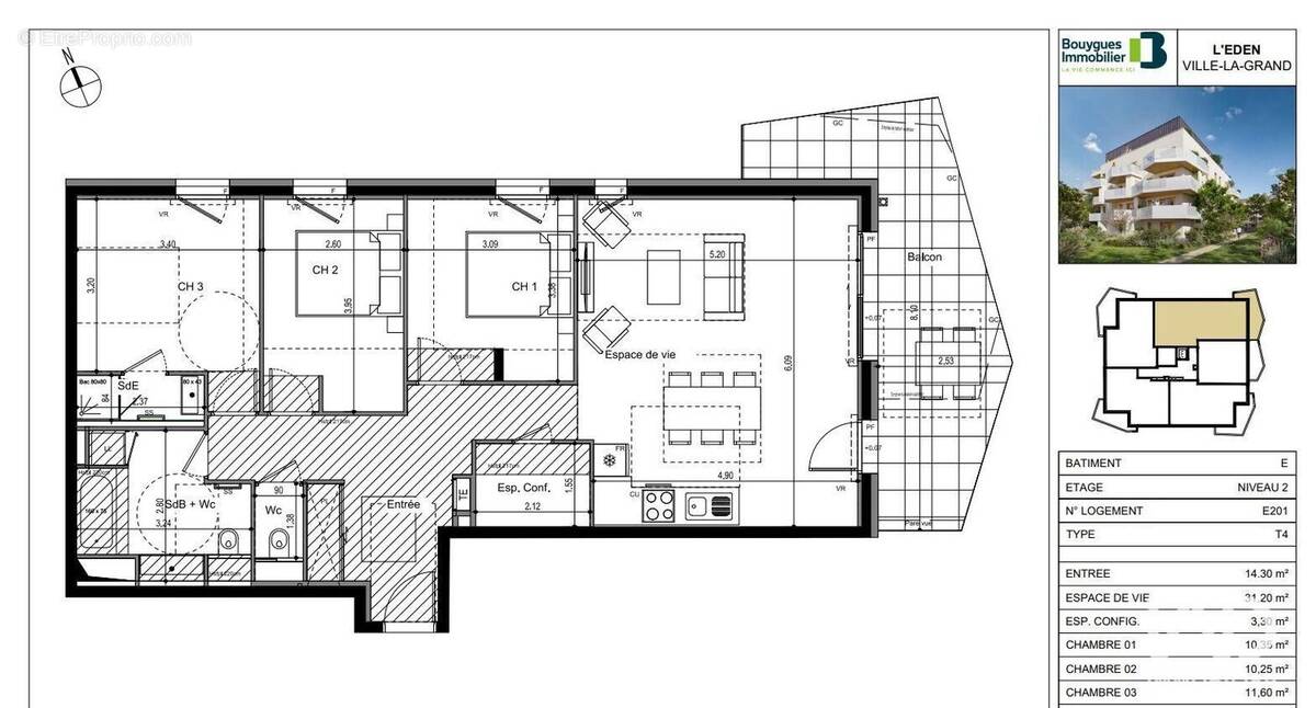 Photo 1 - Appartement à VILLE-LA-GRAND