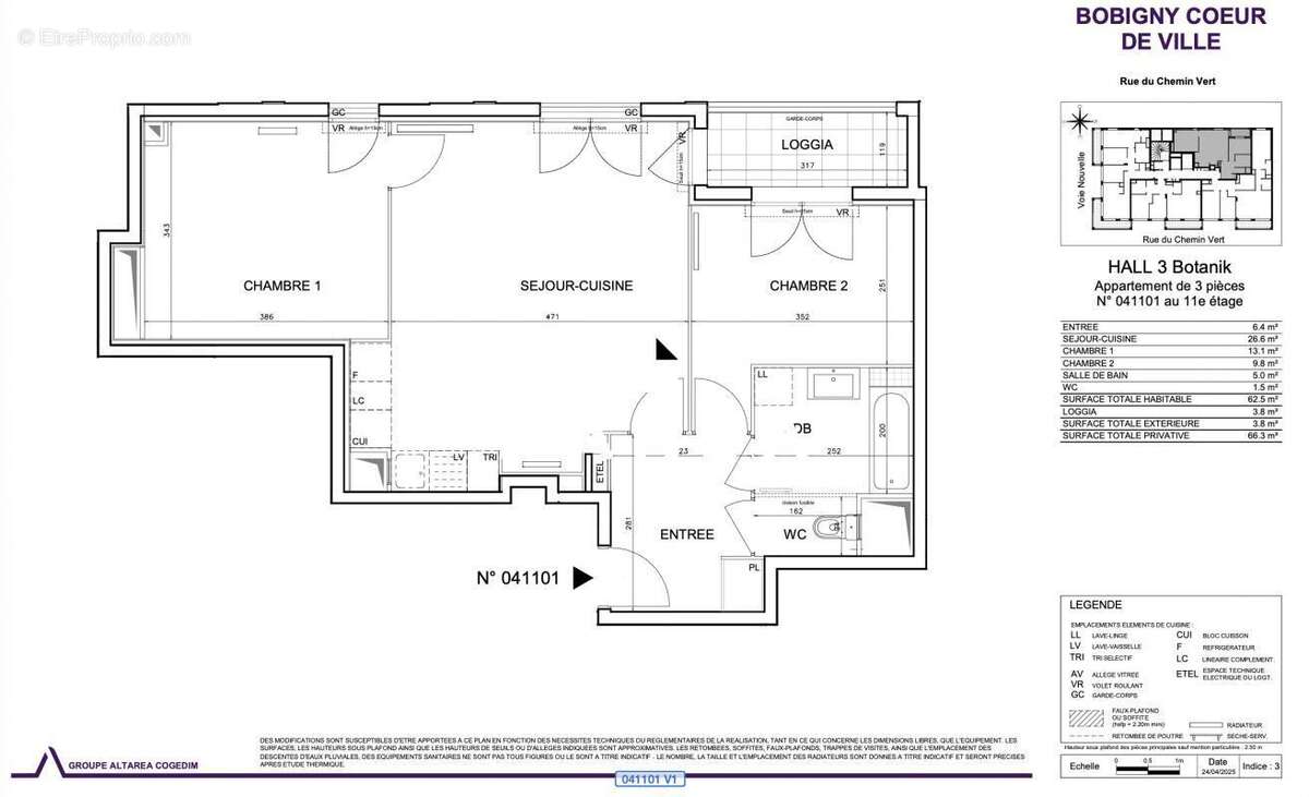 Appartement à BOBIGNY