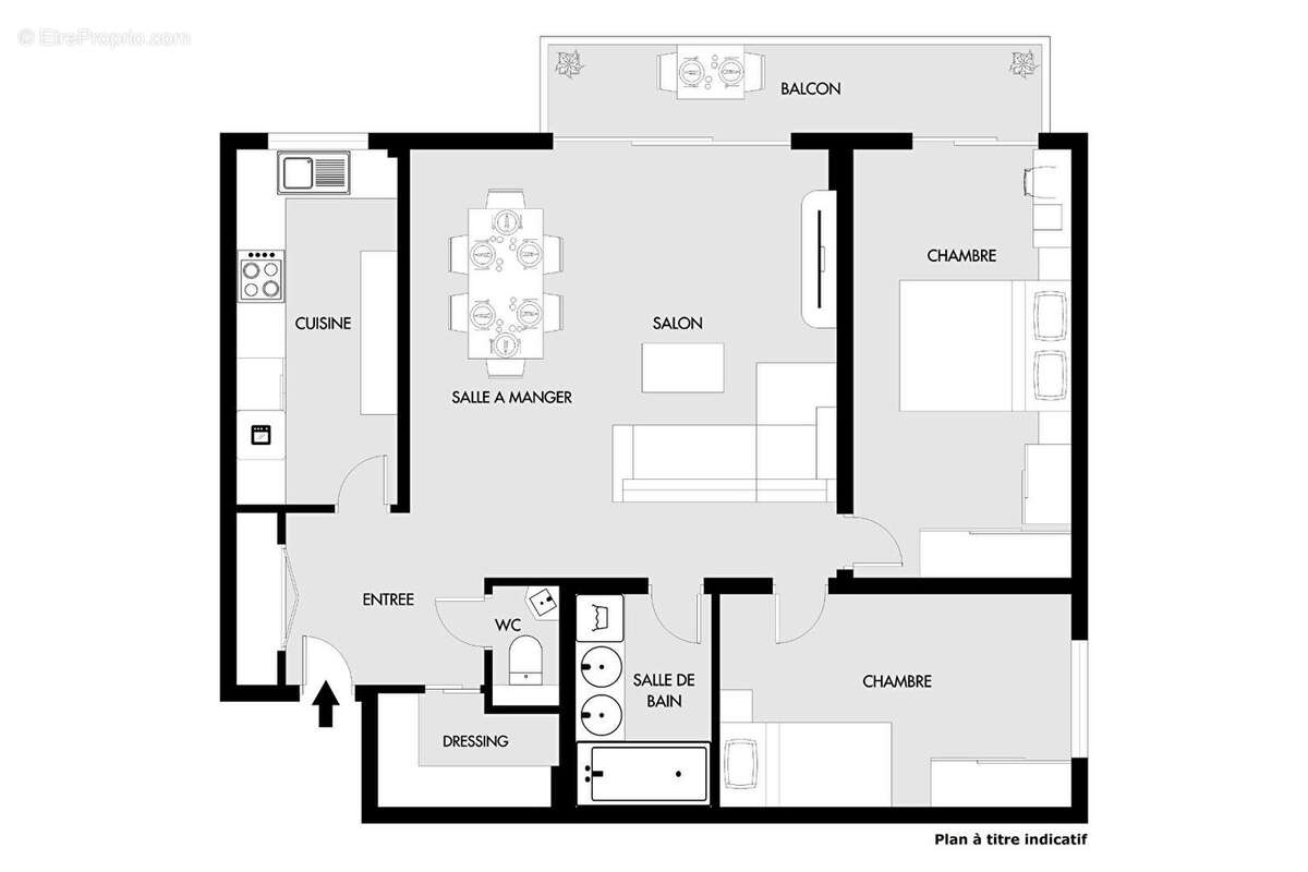 Appartement à PARIS-19E