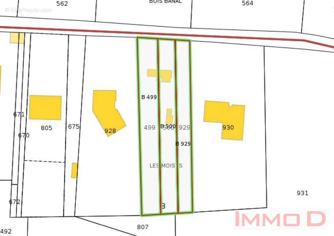 Terrain à BOCQUEGNEY