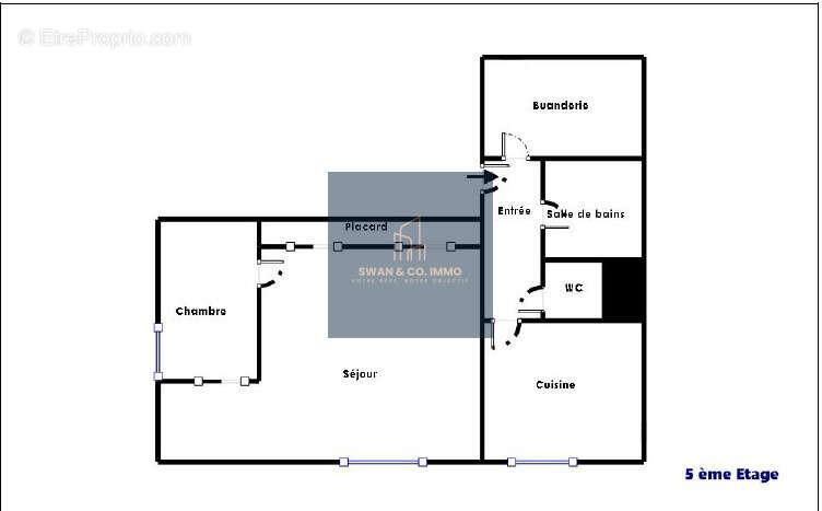 NANTES - ILE BEAULIEU - Appartement T2bis - 53,79m2 - photo 5