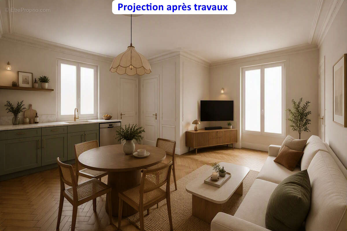 Paris 18ème - Rue Ordener - T2 de 38 m² à fort potentiel - photo 5