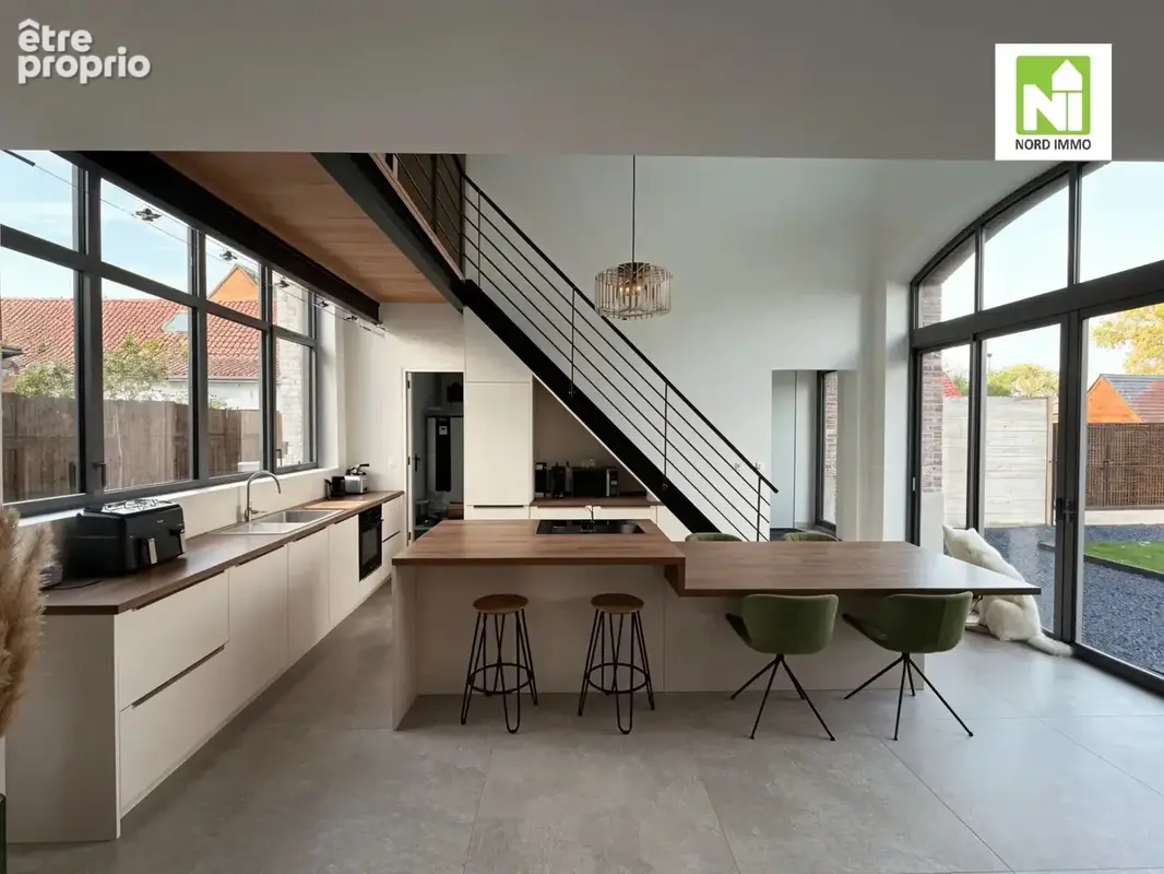 Merignies - T4 - Grange 140m2 - photo 11