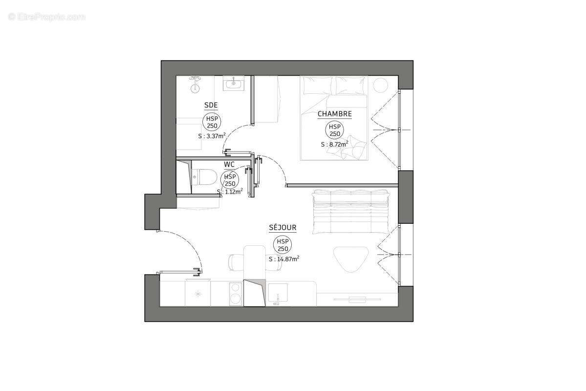 Appartement à LEVALLOIS-PERRET