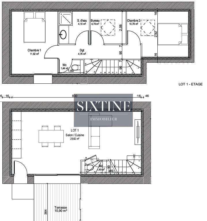 Appartement à ROCHETOIRIN