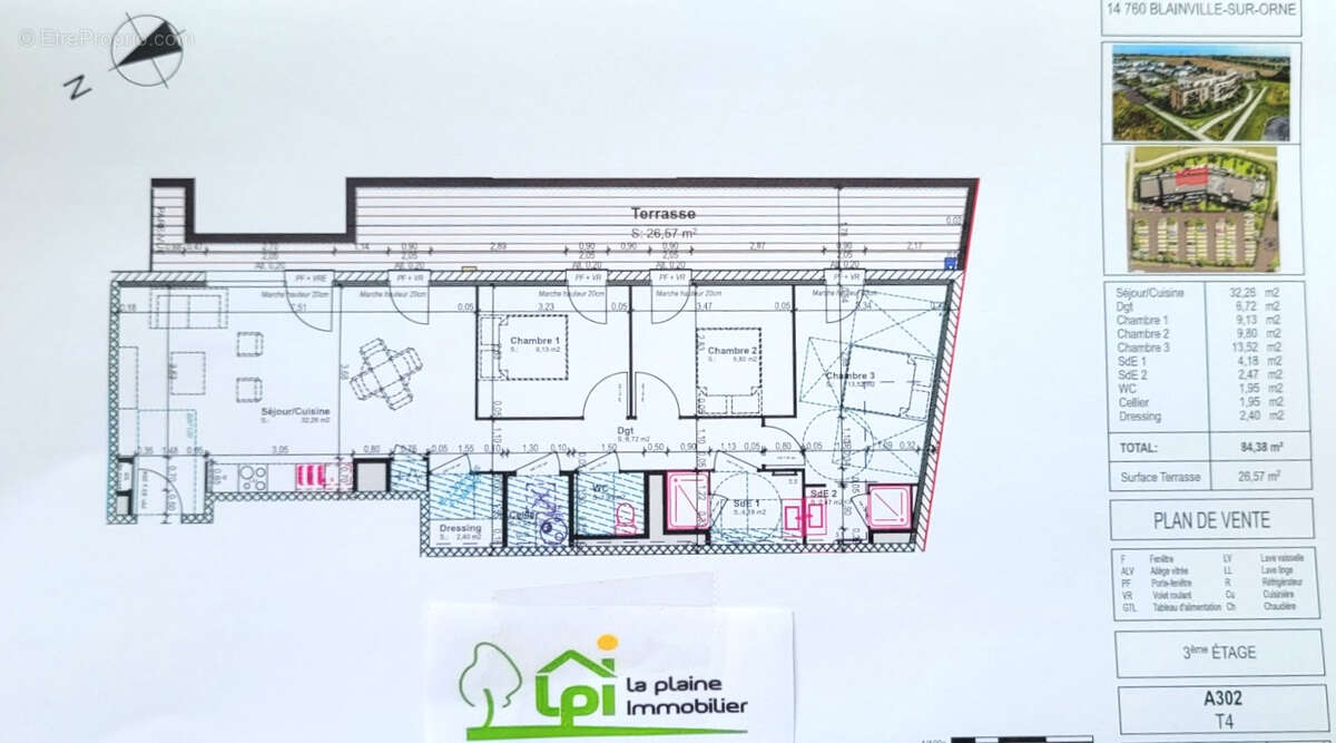 Appartement à BLAINVILLE-SUR-ORNE