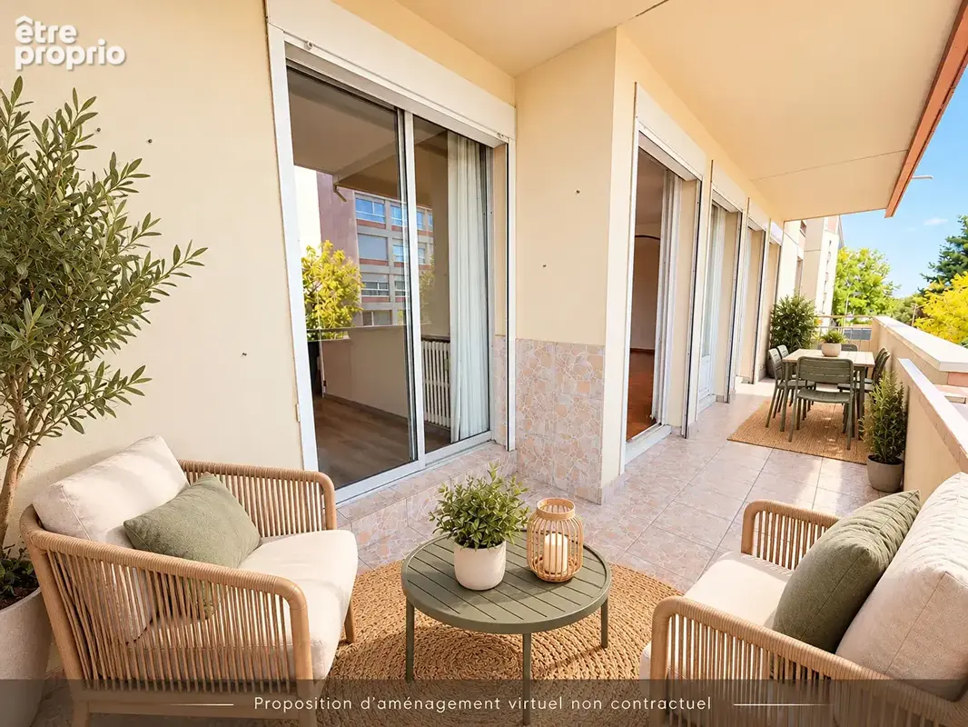 Chenove mail valendons - appartement t4 avec balcon terrasse - photo 1