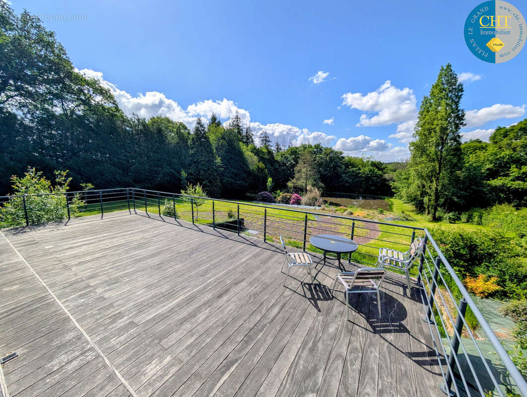 Exclusivité : magnifique maison et son étang privatif   paimpont (35380) avec cht immobilier - photo 2