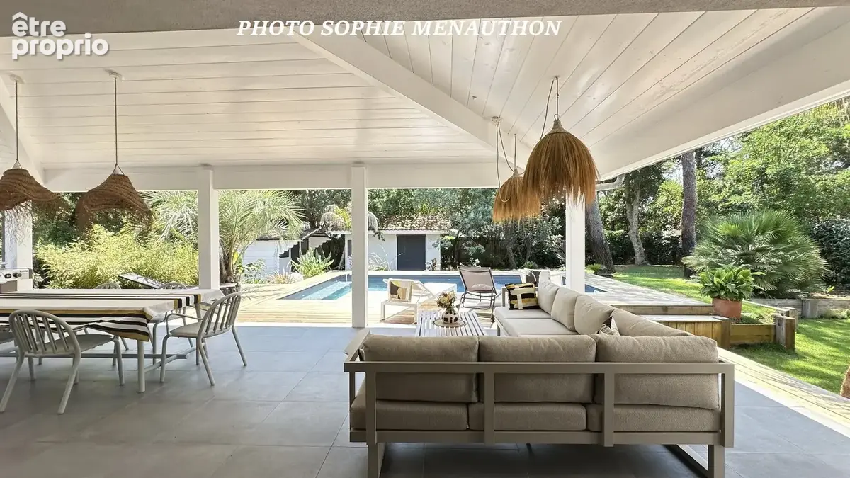 Hossegor  seignosse plage des estagnots  villa d'architecte contemporaine avec piscine - photo 2