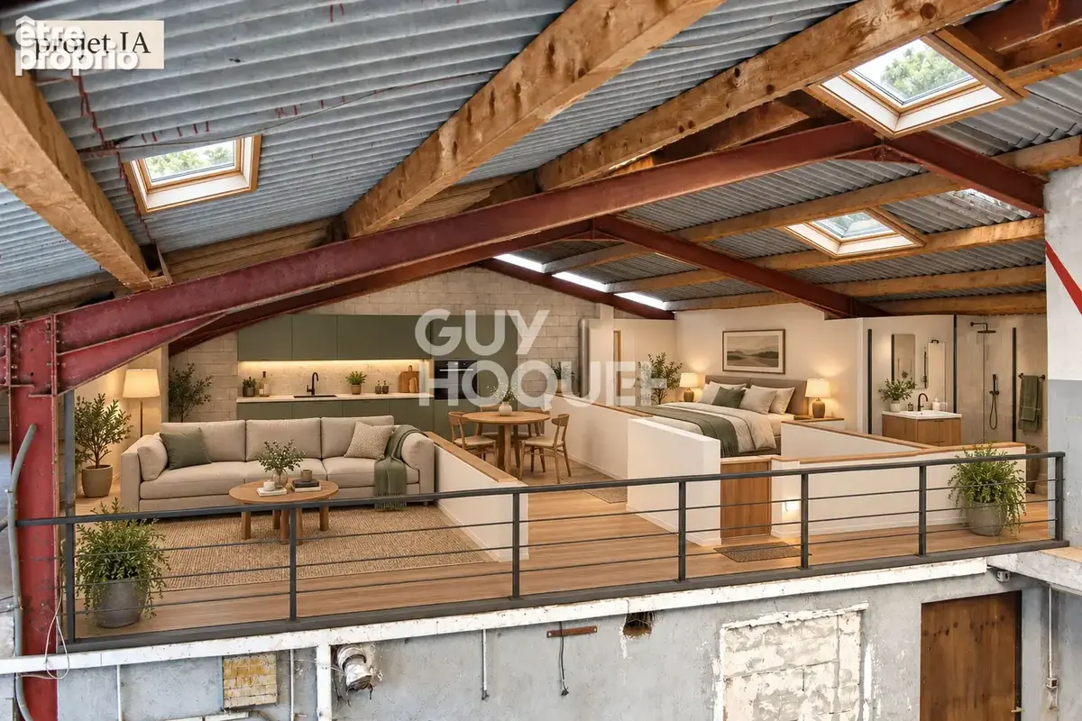 Ensemble immobilier avec habitation, hangars et terrain de 26,13 ares - photo 15